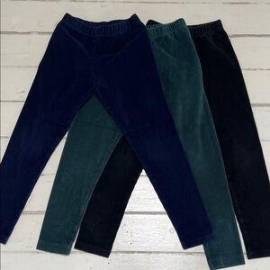 Hanna Andersson Kids Corduroy Leggings - Navy, Green, Black